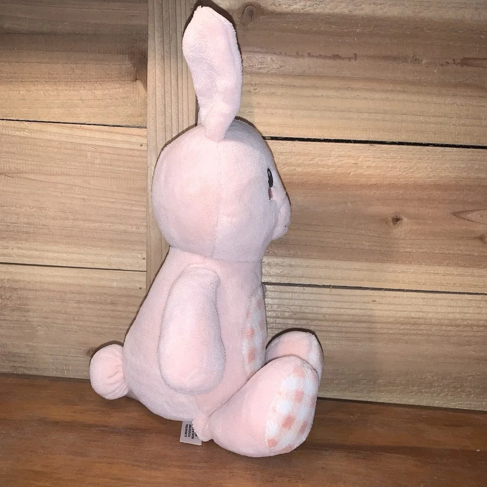 Laura Ashley Osian Sprig Bunny Toy Plaid  Plush in‎ Hedy Pink 8.5